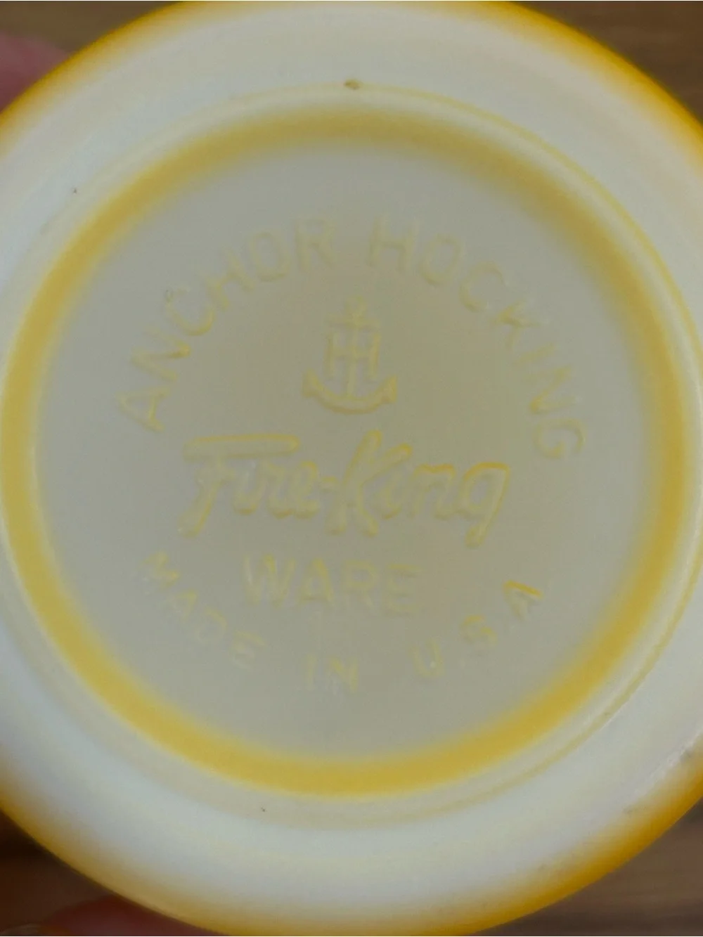 VTG Anchor Hocking Fire King Milk Glass Stackable Mugs Orange Lime Green Yellow